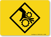 Pinch Point Symbol Sign