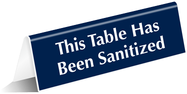 Table Has Been Sanitized