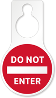 Pear Shape Door Hanger Tag