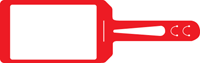 4 in. x 7 in. Red Dry Erase Tag