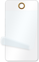 2¼” x 4¼”  Tags