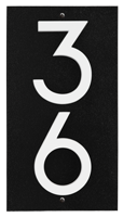 Floating Stand Off 2 Number Vertical Sign With Modern Font