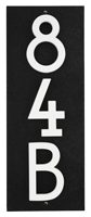 Floating Stand Off 3 Number Vertical Sign With Modern Font