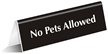 No Pets Allowed Sign