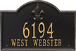 Bayou Vista Standard Wall Plaque, Two Lines