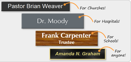 Name Plate for Non-Profits