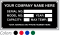 Rectangular Equipment Name Plate (1½" x 3")